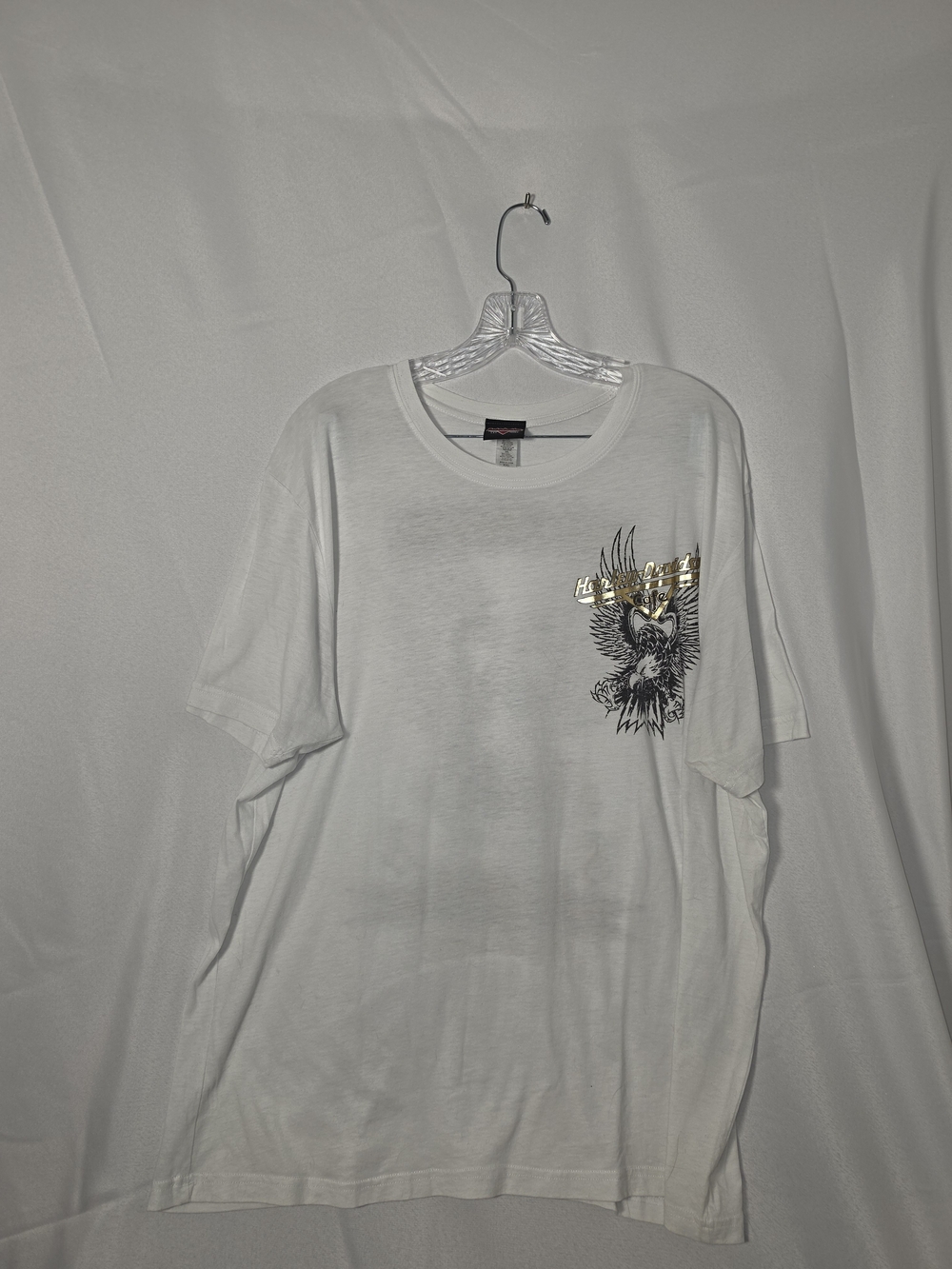 Harley-Davidson White T-Shirt with Black and Red Label